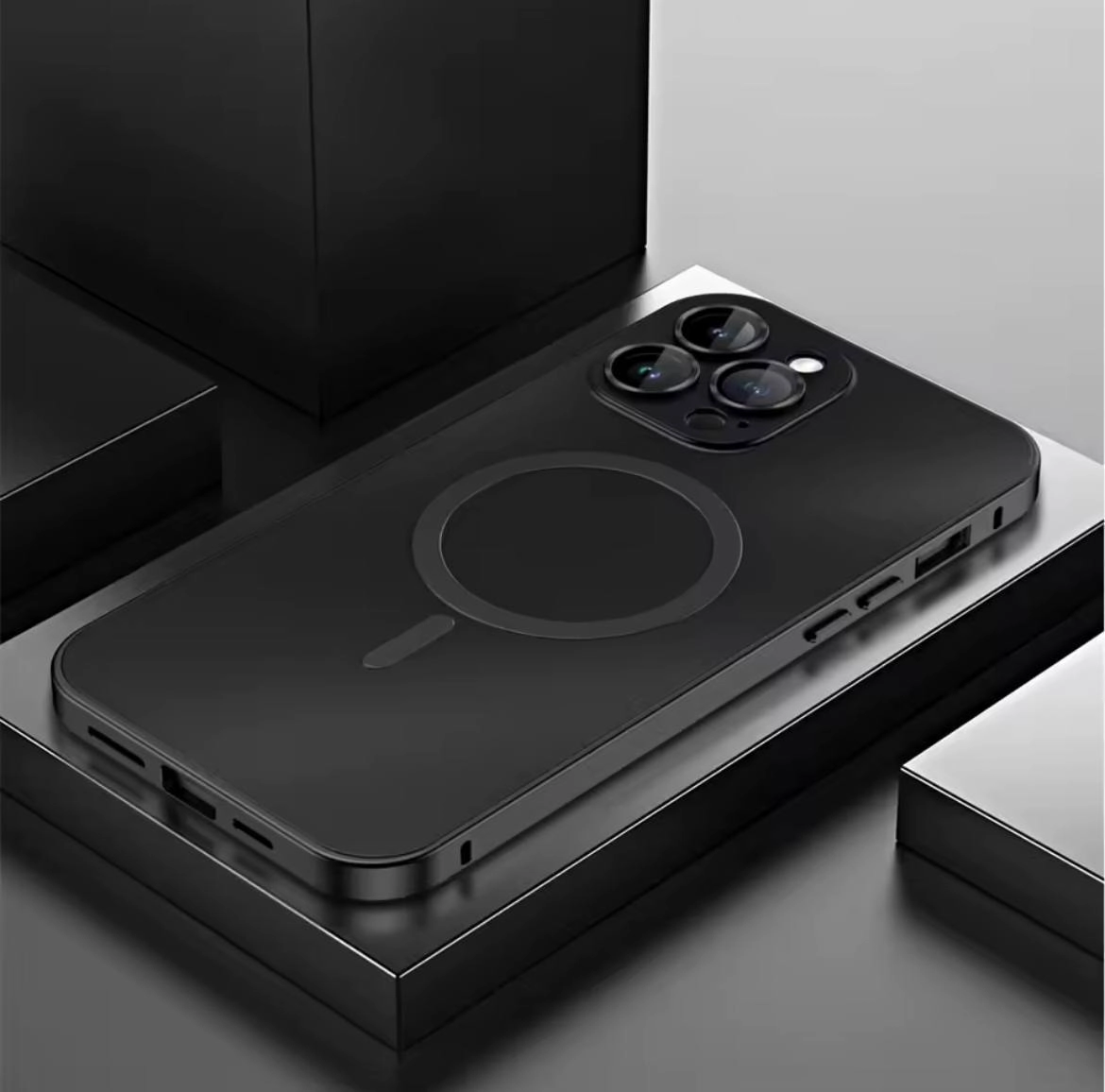 کاور گوشی مدل گارد 360 درجه بدنه تیتانیوم مگ سیف ساپورت (فقط آیفون) کد L-00201418 - iPhone 16 Pro