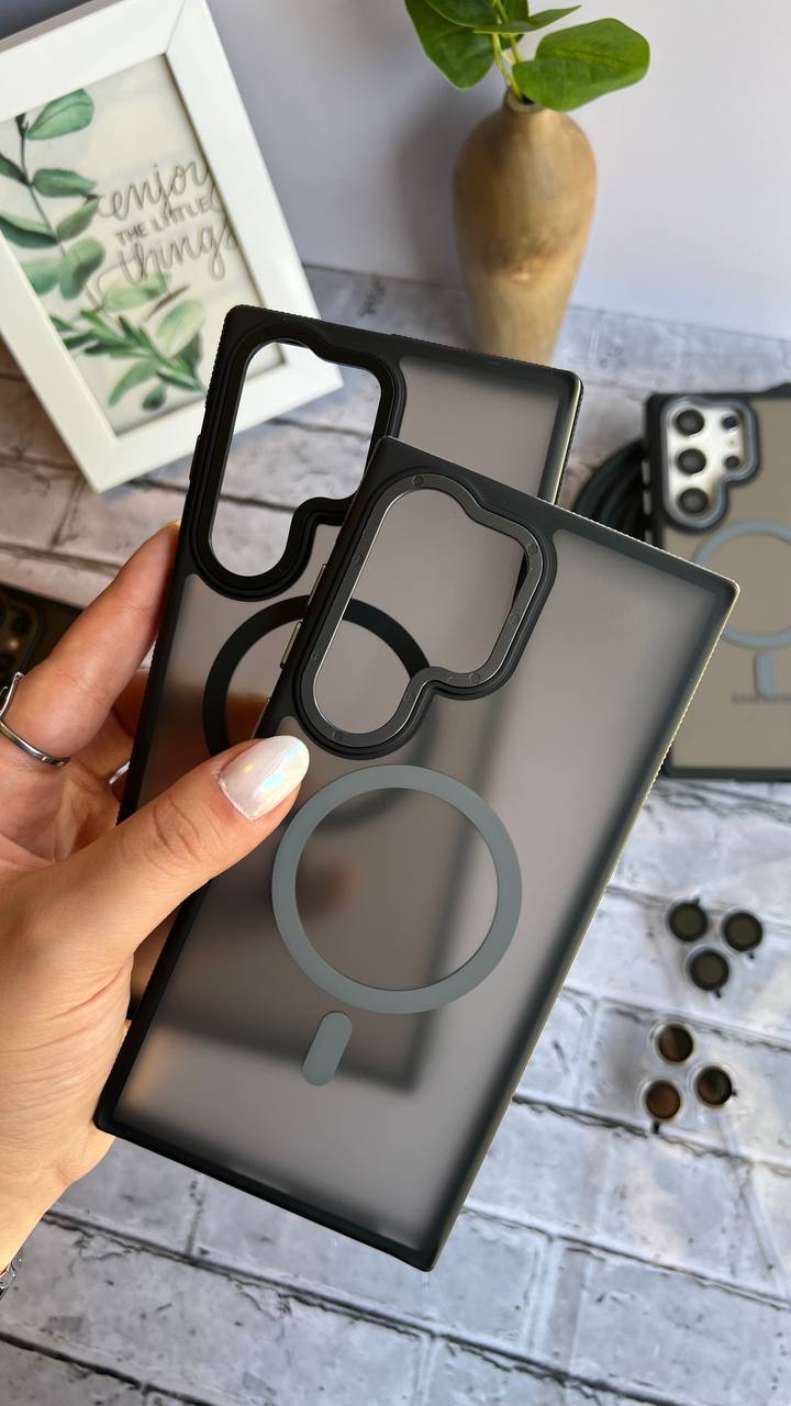 کاور گوشی  برند Q series مدلPro camera  پشت مات مگ سیف فعال لنز متال لنز تکی داخل پک  (فقط سامسونگ) کدL201758