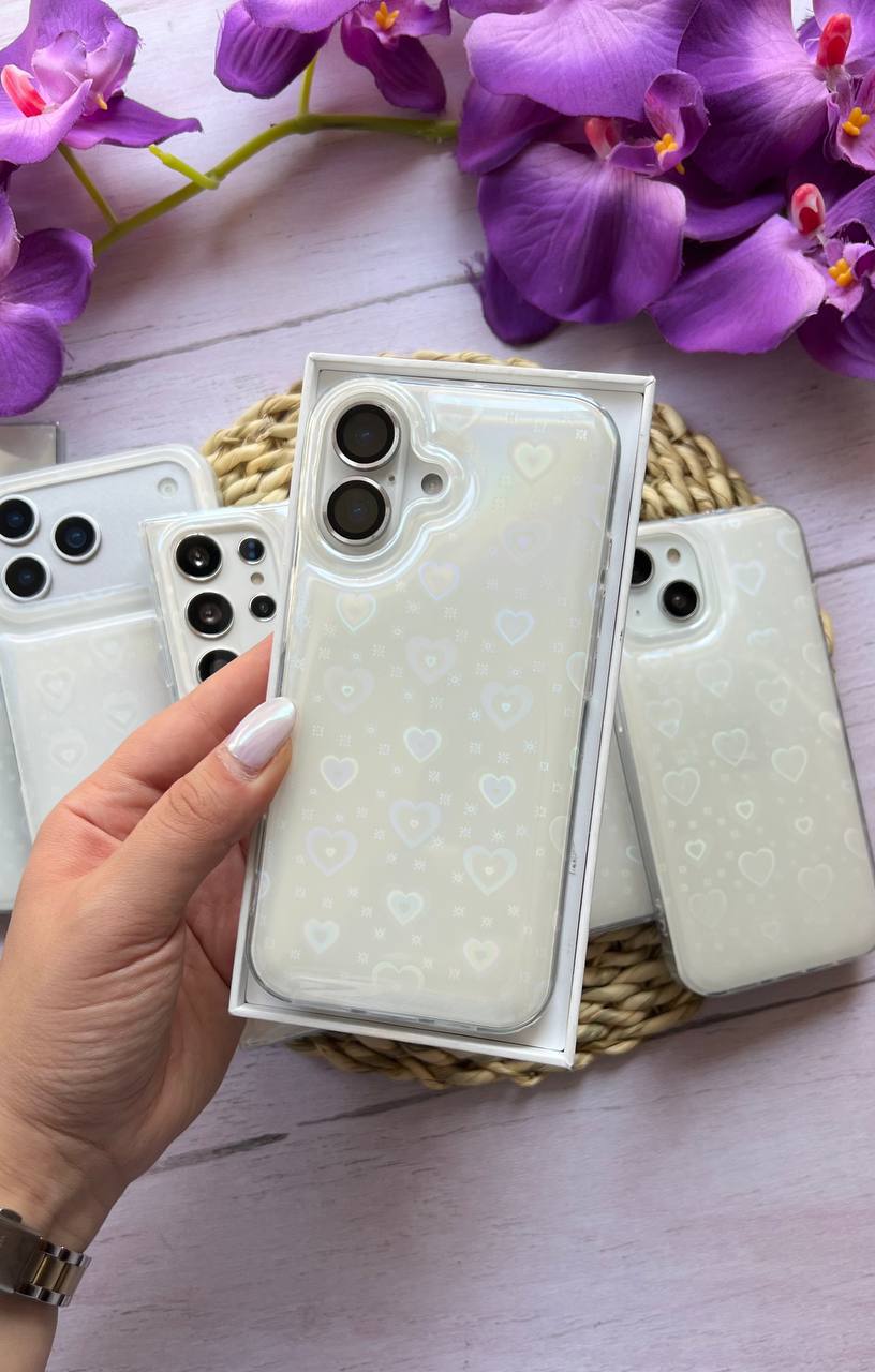 کاور گوشی مدل قلب هلوگرامی 3D همراه با آویز  (آیفون،سامسونگ،شیائومی ) کدL201820