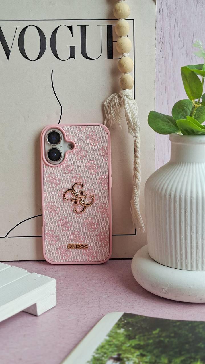 قاب گوشی مدل (00201866) GUESS PINK (L)