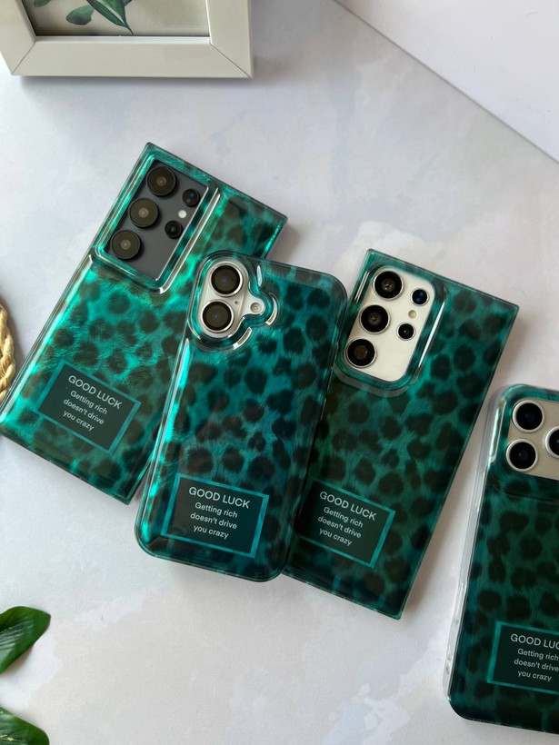 قاب گوشی مدل Green Leopard(00201805) (L)