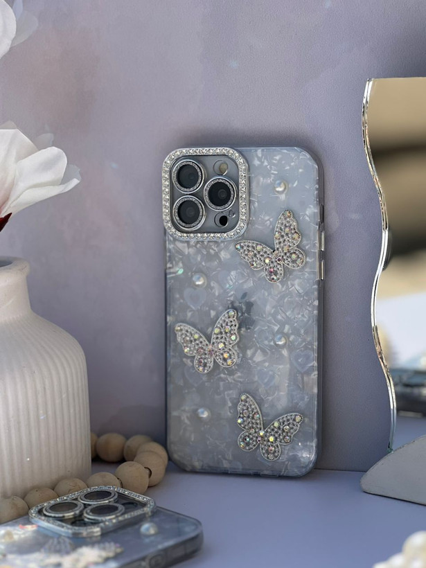 قاب گوشی مدل diamond butterfly (00201774) (L)