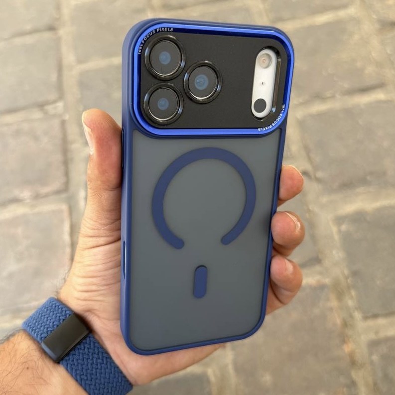 قاب گوشی مدل pixels case ( آبی ) c4682 (T)