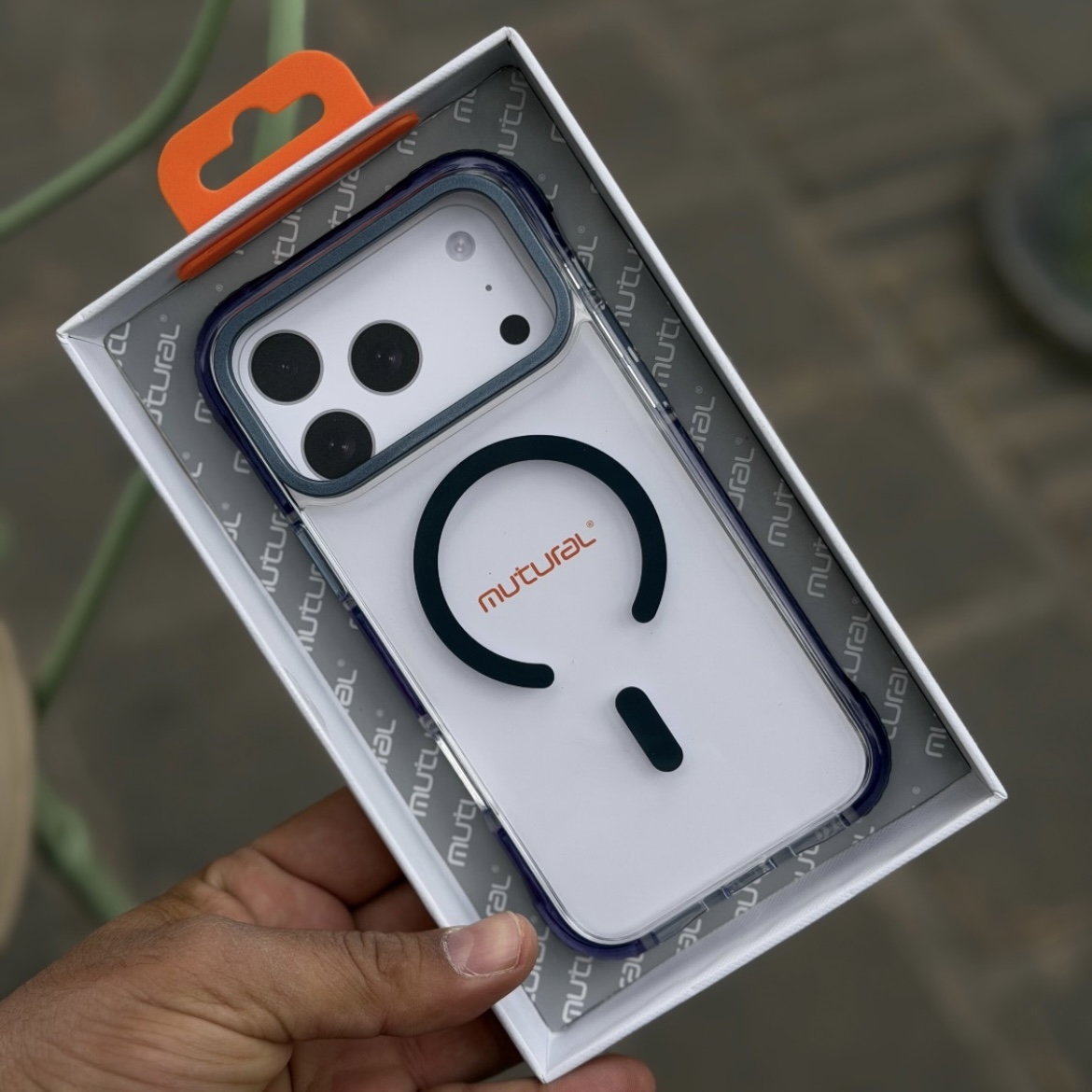 قاب گوشی مدل bright magsafe (سرمه ای ) c4640 (T)