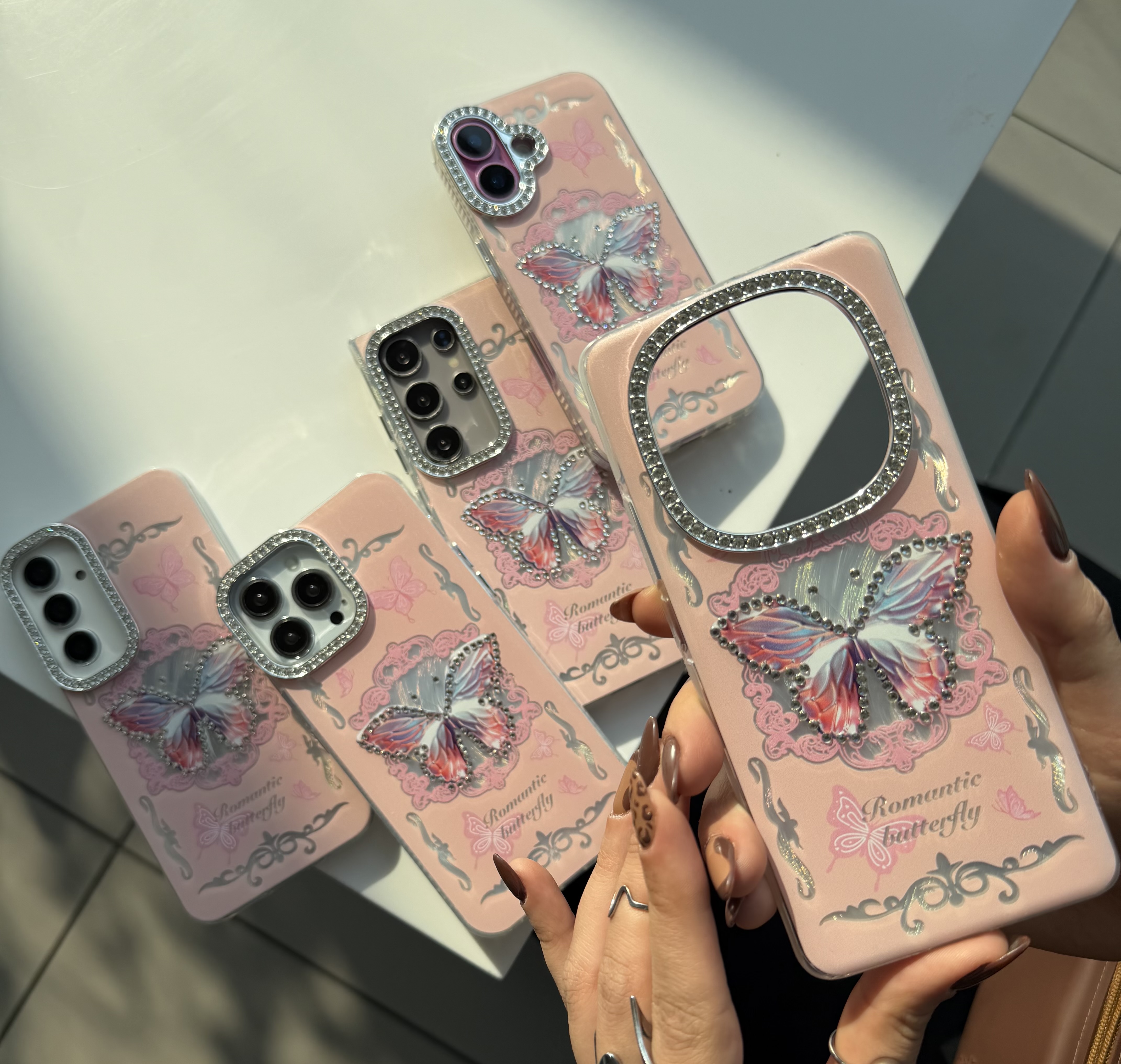 قاب گوشی مدل romantic butterfly c4218 (T)