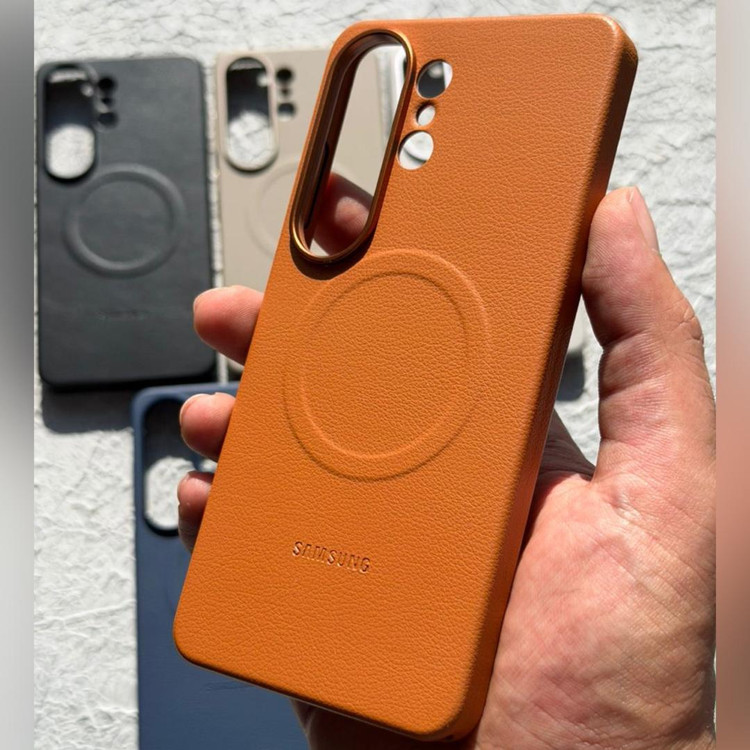 قاب چرمی اورجینال سامسونگ با مگ سیف Leather Case Magsafe Samsung (G)