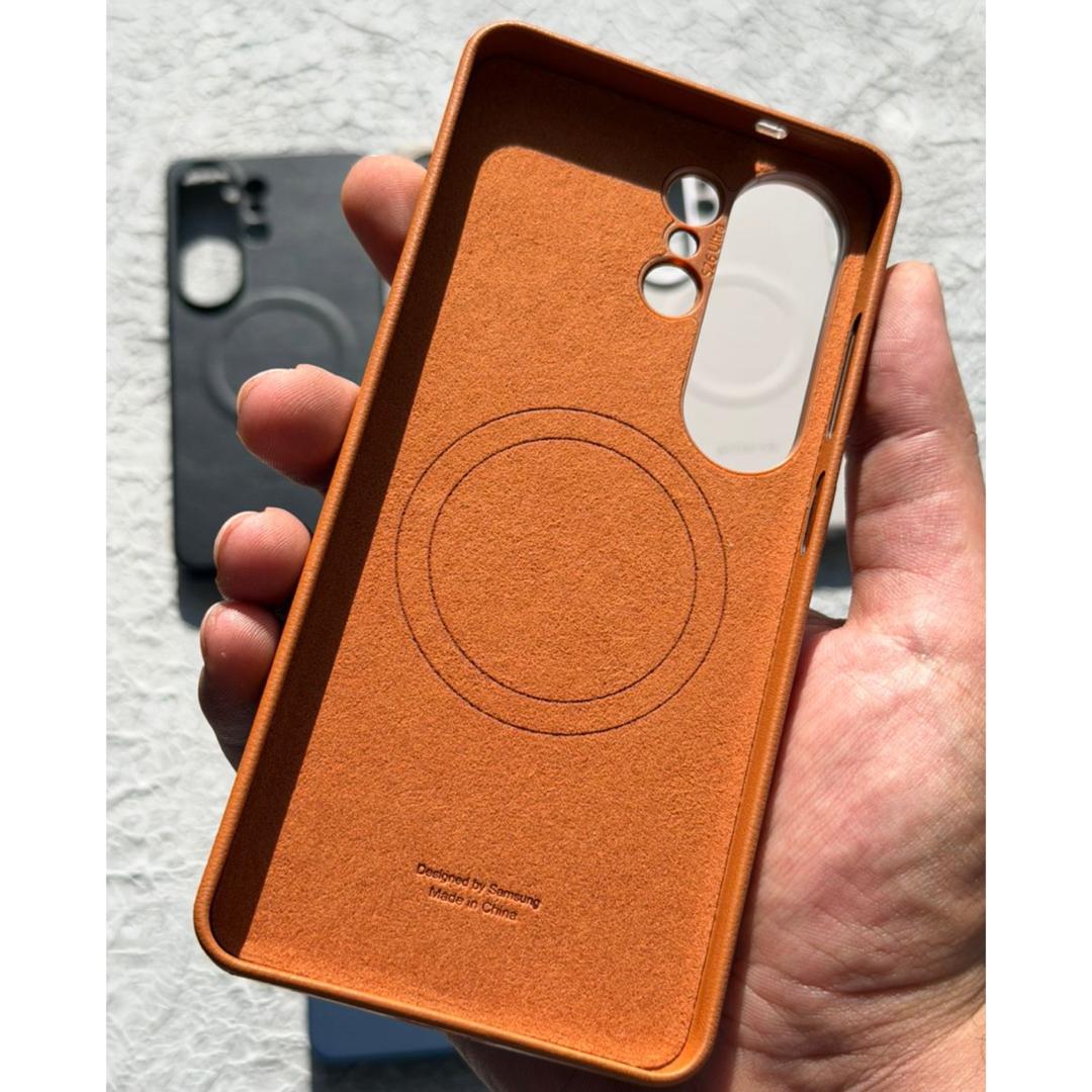 قاب چرمی اورجینال سامسونگ با مگ سیف Leather Case Magsafe Samsung (G)
