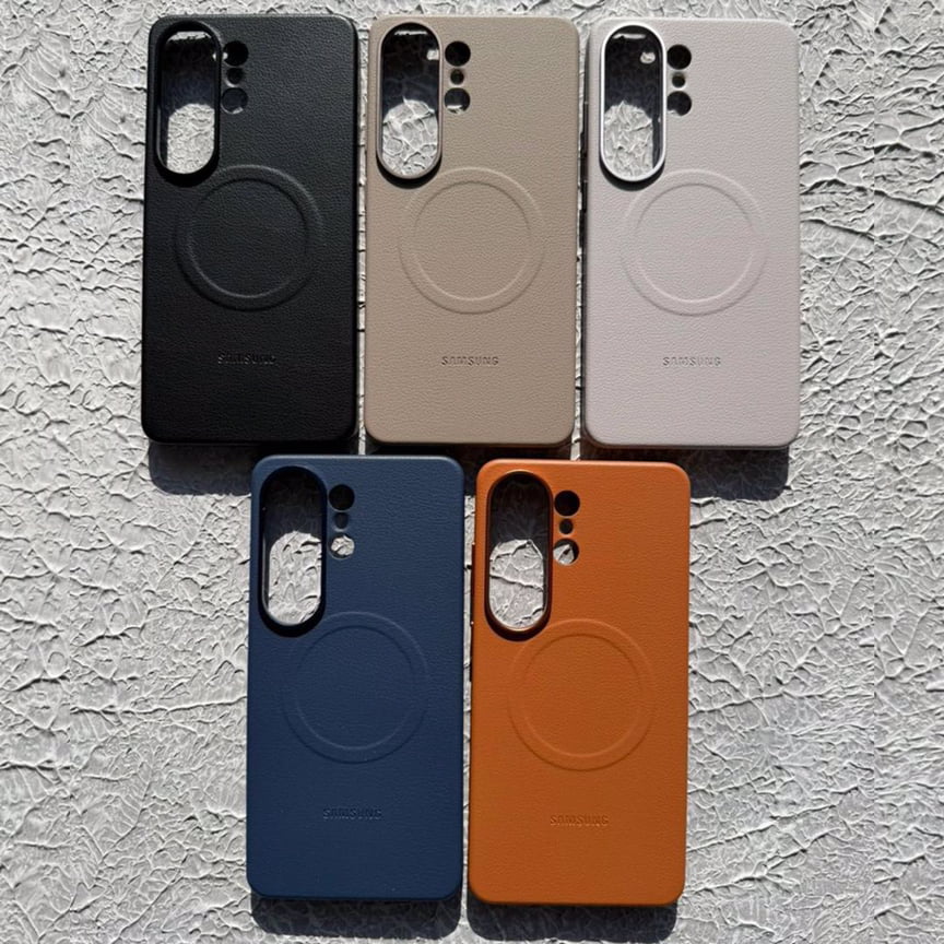 قاب چرمی اورجینال سامسونگ با مگ سیف Leather Case Magsafe Samsung (G)