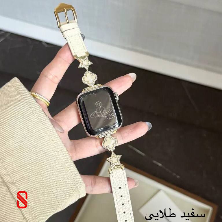 بند اپل واچ چرم استار Van Cleef ون کلیف (G)