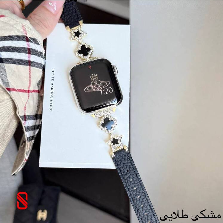 بند اپل واچ چرم استار Van Cleef ون کلیف (G)