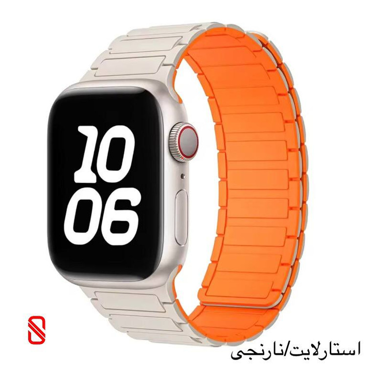 بند اپل واچ سیلیکون Silicone مگنتی آرمانی (G)