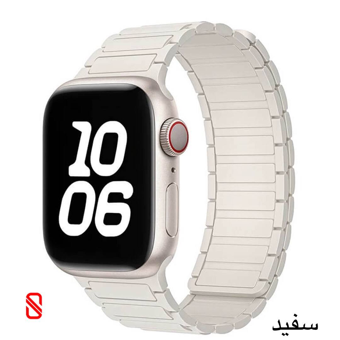 بند اپل واچ سیلیکون Silicone مگنتی آرمانی (G)