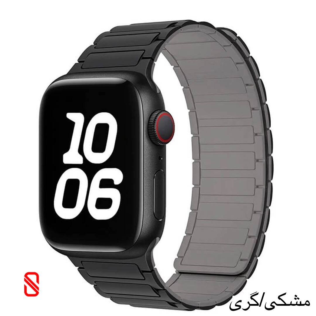 بند اپل واچ سیلیکون Silicone مگنتی آرمانی (G)