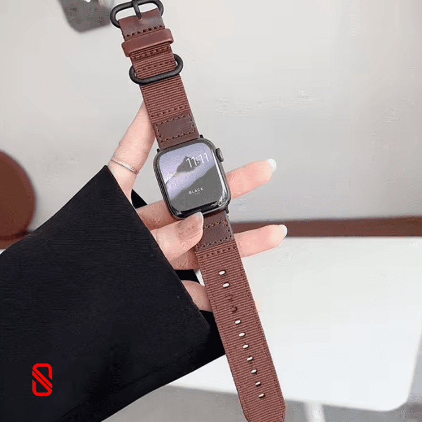 بند اپل واچ Leather & Nylon چرم و نایلون (G)