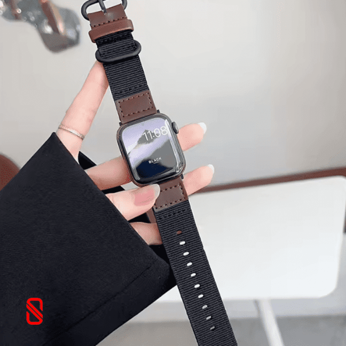 بند اپل واچ Leather & Nylon چرم و نایلون (G)