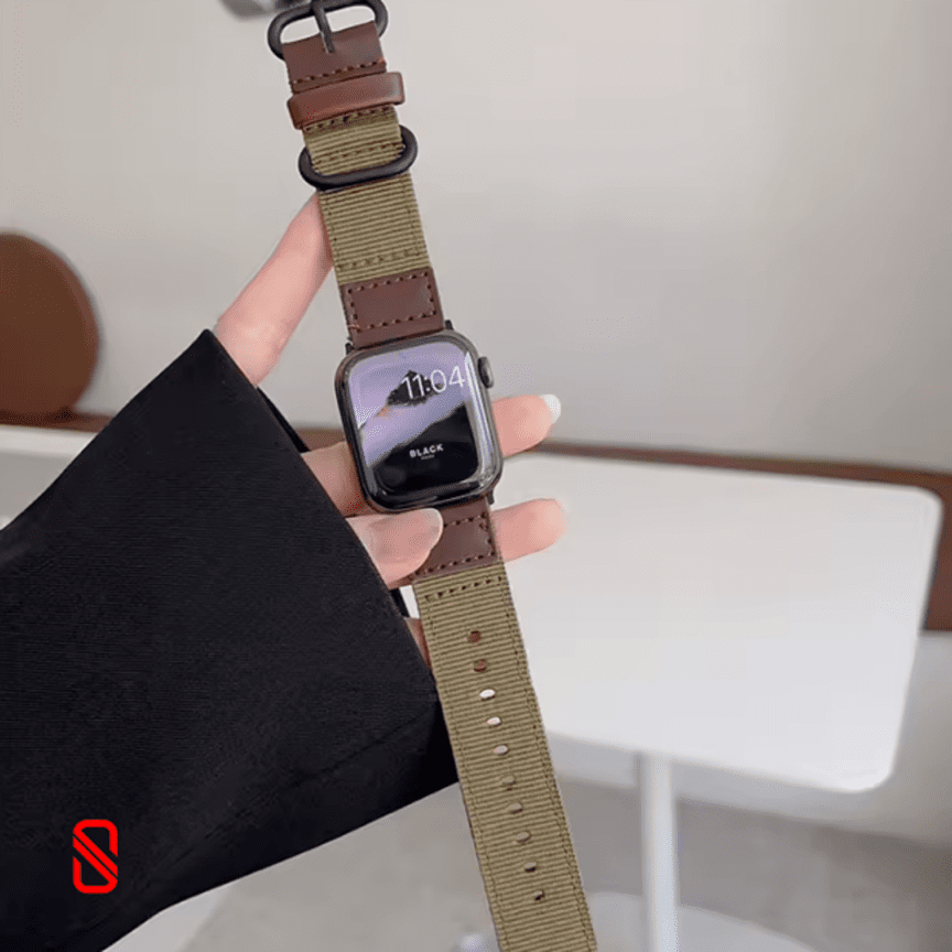 بند اپل واچ Leather & Nylon چرم و نایلون (G)