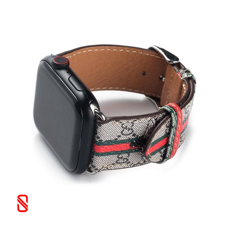 بند اپل واچ چرم گوچی Gucci زنبور (G)