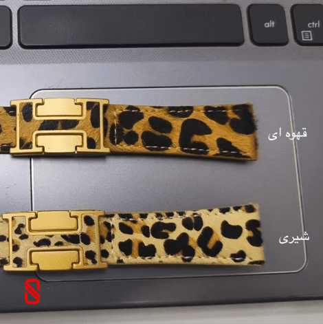 بند اپل واچ چرم قفل هرمس Hermes پلنگی (G)