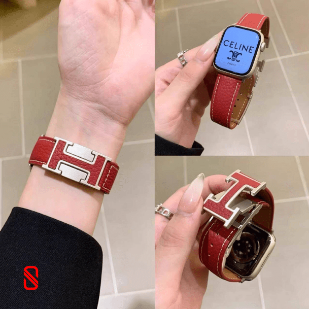 بند اپل واچ چرم قفل هرمس Hermes (G)