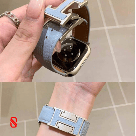 بند اپل واچ چرم قفل هرمس Hermes (G)