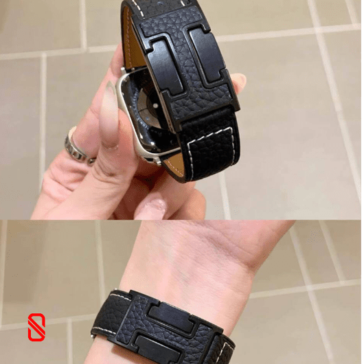 بند اپل واچ چرم قفل هرمس Hermes (G)