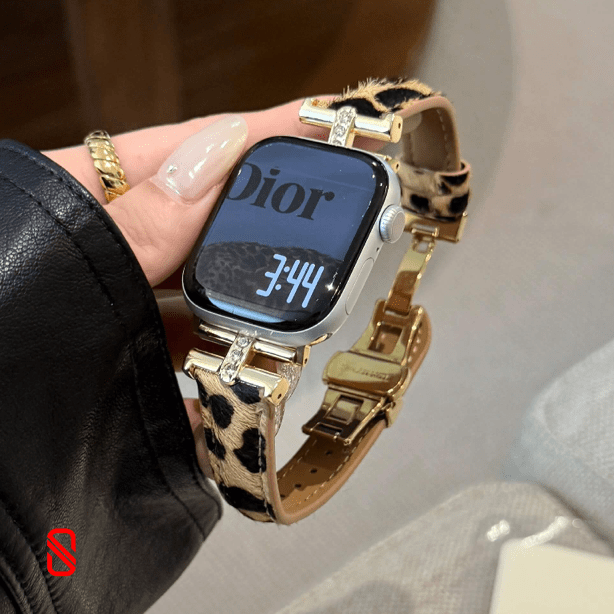 بند اپل واچ گوچی Gucci استایل پلنگی (G)
