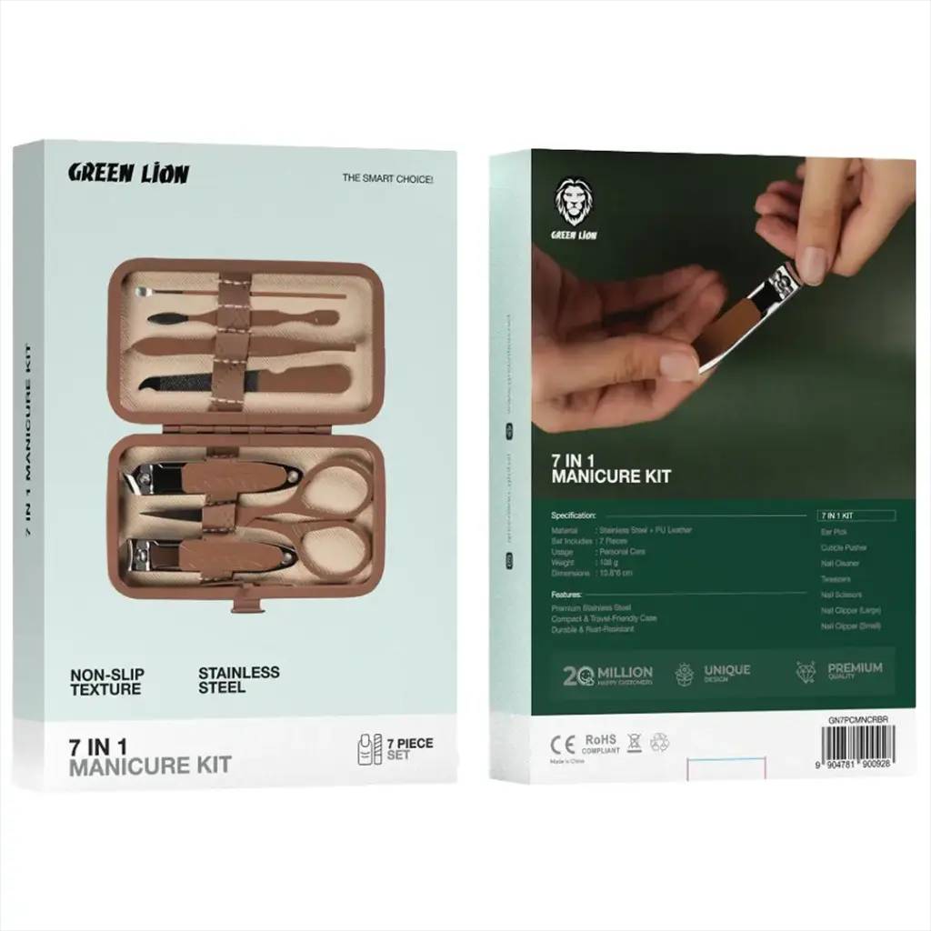 کیت مانیکور 7 کاره گرین لاین Green Lion 7in1 Manicure Kit 0928 (G)