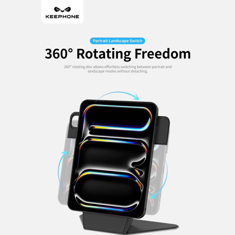 قاب آیپد کی فون Keephone Bellen 5Viewing Modes Anti-Scratch Eco-Leather (G)
