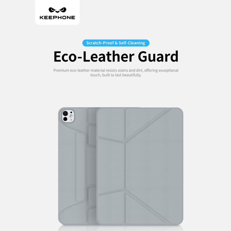 قاب آیپد کی فون Keephone Bellen 5Viewing Modes Anti-Scratch Eco-Leather (G)
