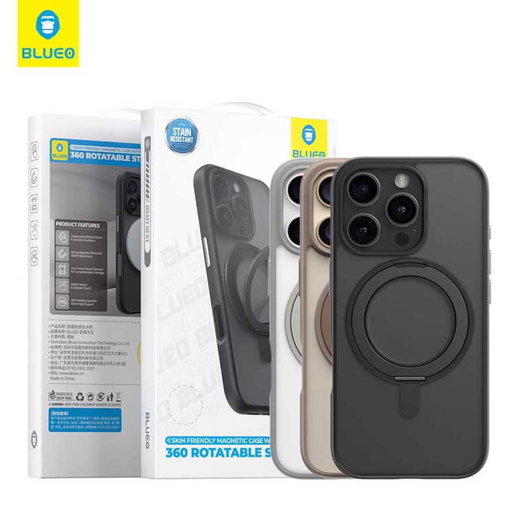 قاب بلو Blueo Skin Friendly Frosted Ring Stand 360 (G)