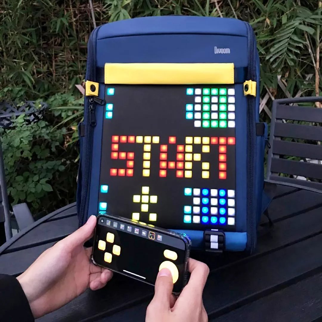 کوله پشتی Divoom Pixoo-Backpack-S Innovative Smart LED Backpack (G)