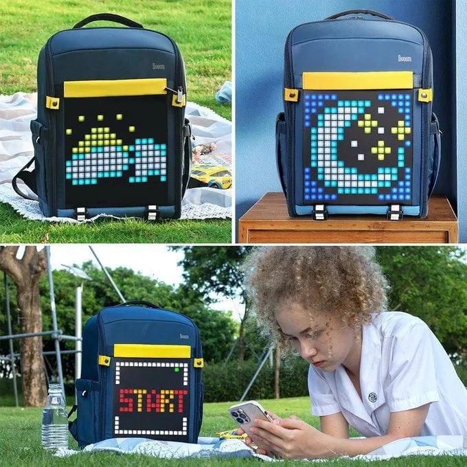 کوله پشتی Divoom Pixoo-Backpack-S Innovative Smart LED Backpack (G)