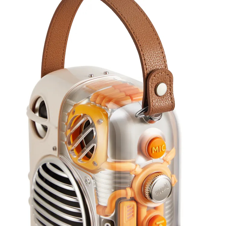 اسپیکر کارائوکه بلوتوثی دیووم Divoom Spark-Pro Bluetooth Speaker With Karaoke Microphone White (G)