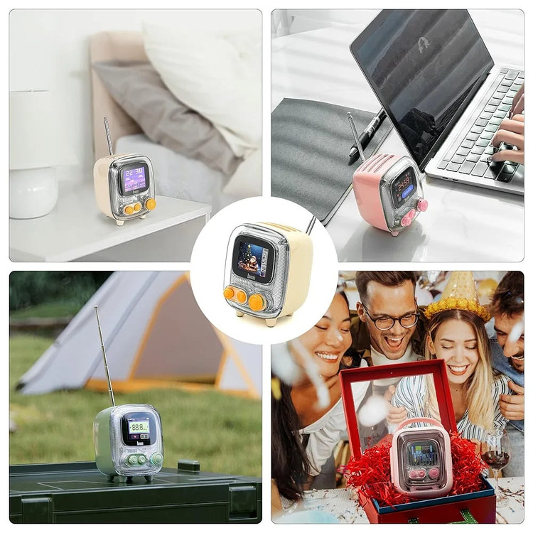 آلبوم عکس و اسپیکر بلوتوثی دیووم Divoom Tiivoo-2 FM Radyolu Mini Bluetooth (G)