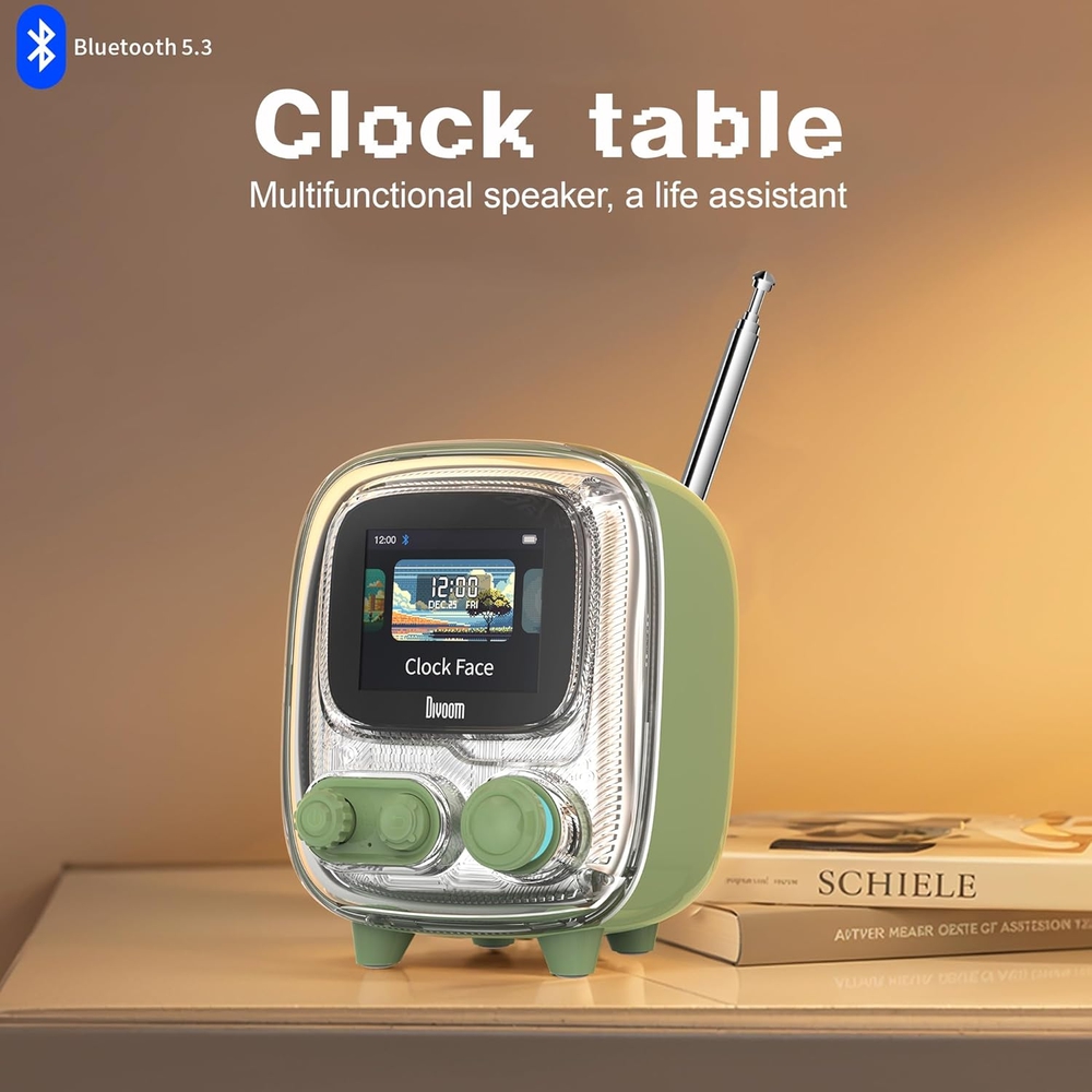 آلبوم عکس و اسپیکر بلوتوثی دیووم Divoom Tiivoo-2 FM Radyolu Mini Bluetooth (G)