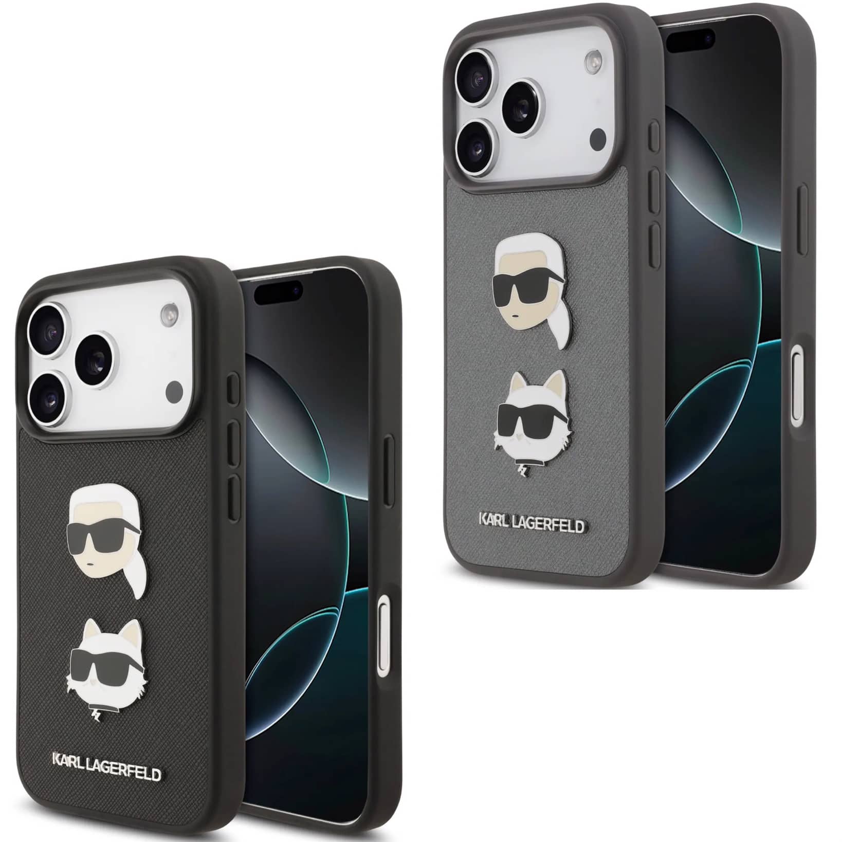 قاب کارل لاگرفلد Karl Lagerfeld با گربه Iphone سری 17 (G)