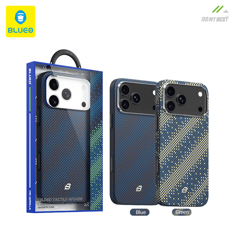 قاب بلو بافت Blueo Gilded Tactile Woven Galaxy Aramid Fiber Magnetic Case (G)