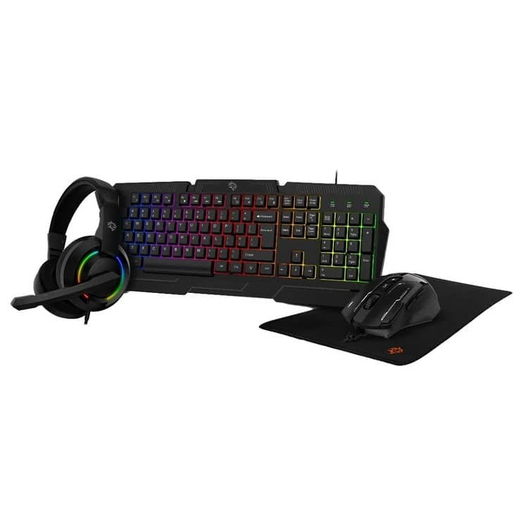 ست گیمینگ Porodo 4IN1 Ultimate Gaming Kit Headphone-Keyboard-Mouse-Mouse Pad PDX221 (G)