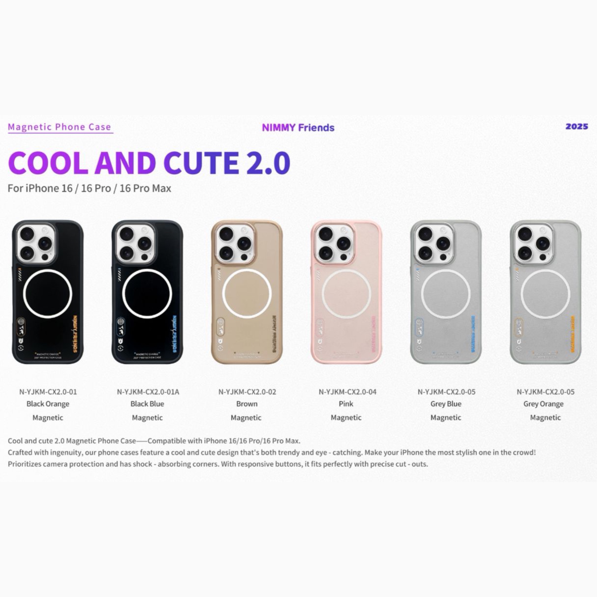 قاب نیمی Nimmy Cool & Cute Case Magnetic Series (G)