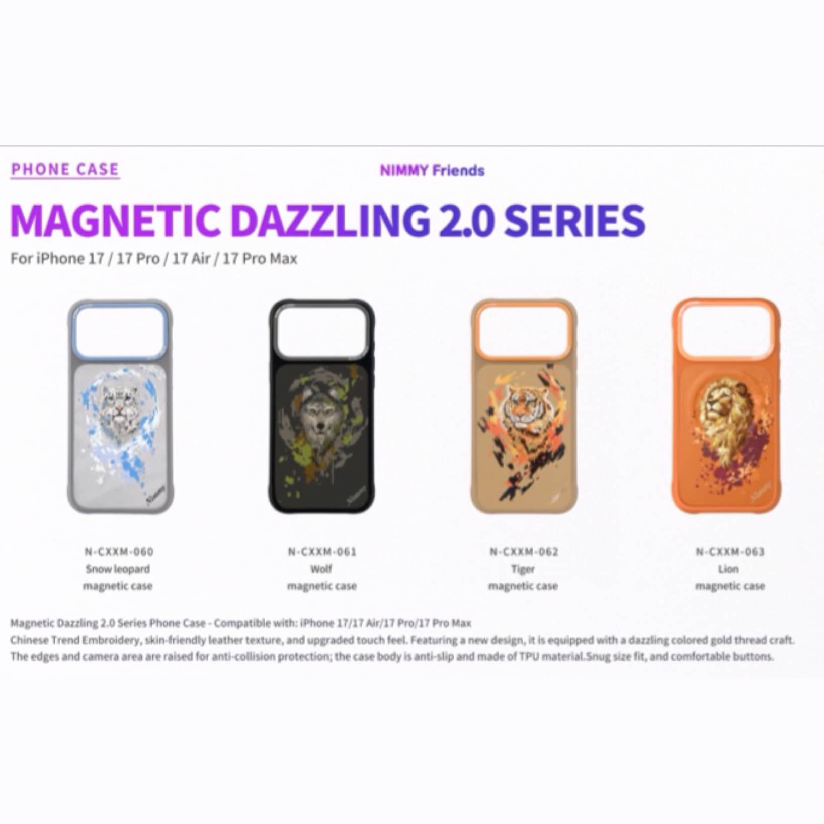 قاب نیمی Nimmy Magnetic Dazzling 2 Series Iphone (G)