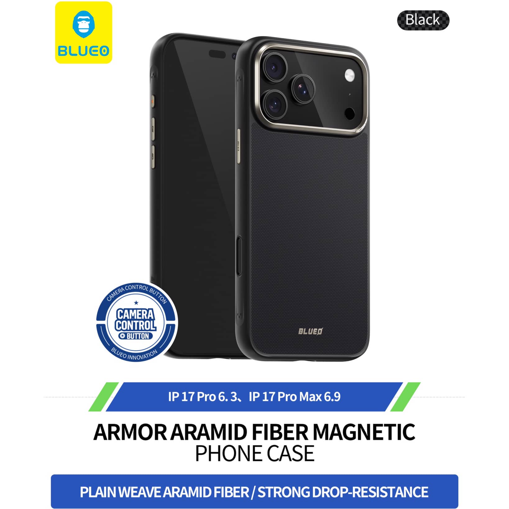 قاب بلو Blueo Armor Aramid Fiber Magnetic Phone Case (G)