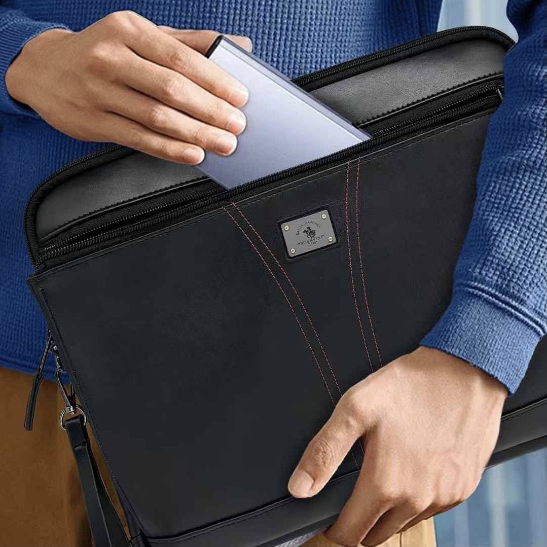 کیف دستی چرمی لپ تاپ پولو Polo (G)