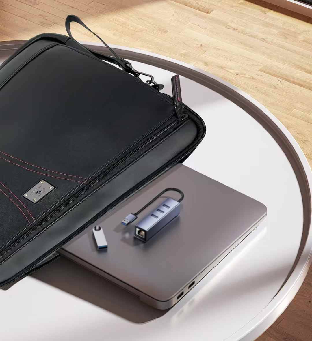 کیف دستی چرمی لپ تاپ پولو Polo (G)
