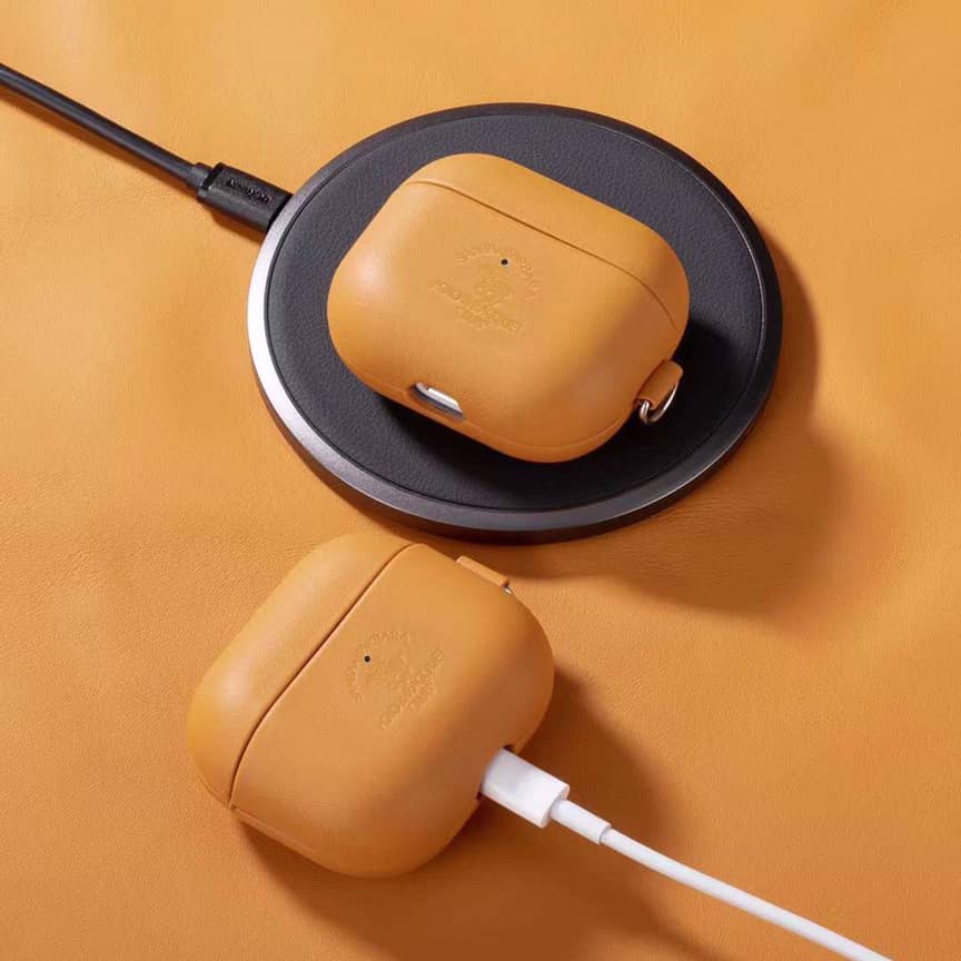 کاور ایرپاد 4 پولو چرم اصل Polo Case Orell Genuine Leather airpod 4 (G)