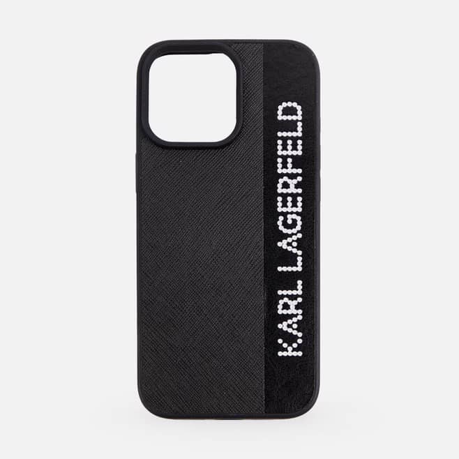 قاب کارل لاگرفلد چرمی نگینی Karl Lagerfeld Leather Negini (G)