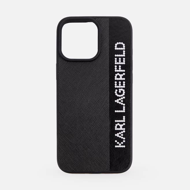 قاب کارل لاگرفلد چرمی نگینی Karl Lagerfeld Leather Negini (G)