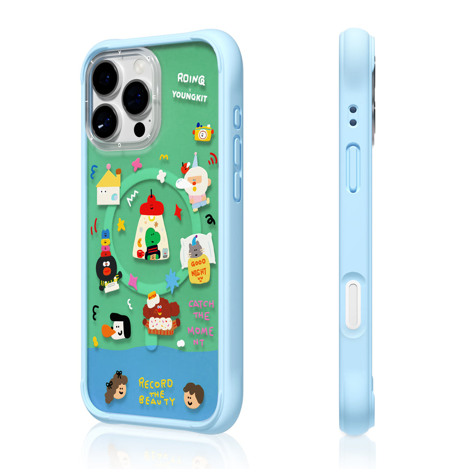 قاب Youngkit یانگ کیت DinoGlow آبی (G)
