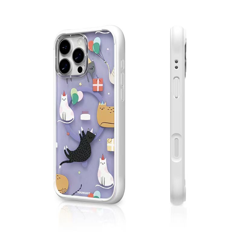 قاب Youngkit یانگ کیت Birthday Cat سفید (G)