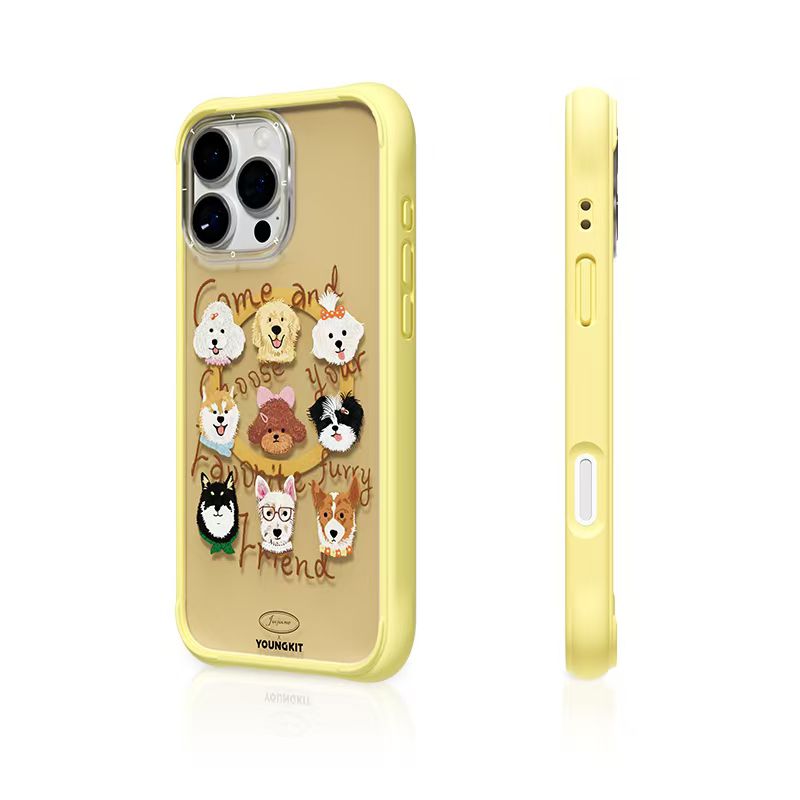 قاب Youngkit یانگ کیت Furry Pals زرد (G)