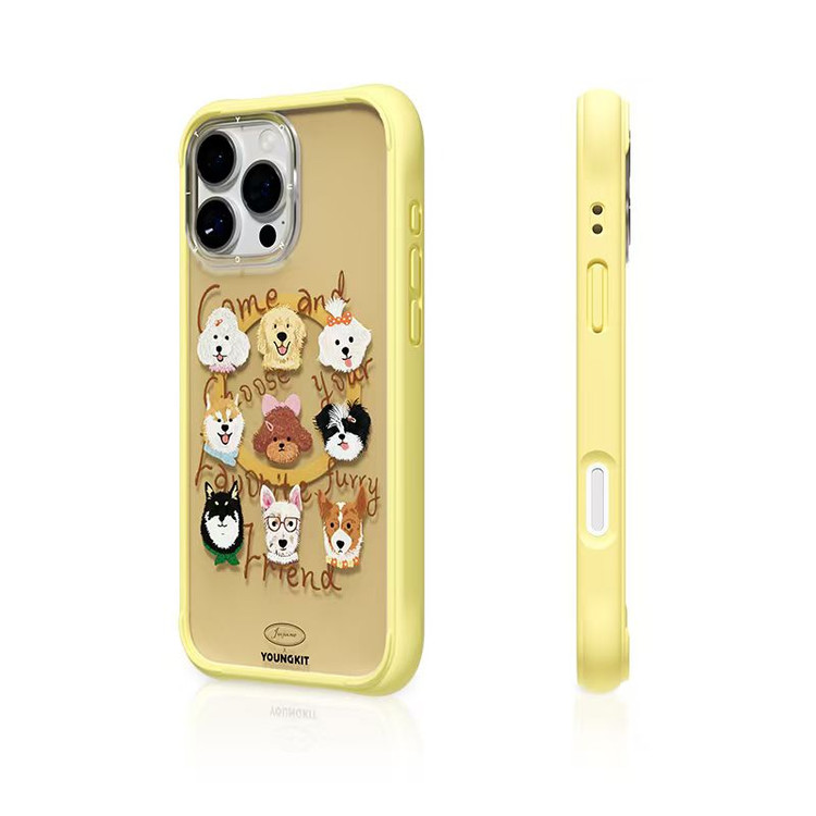 قاب Youngkit یانگ کیت Furry Pals زرد (G)
